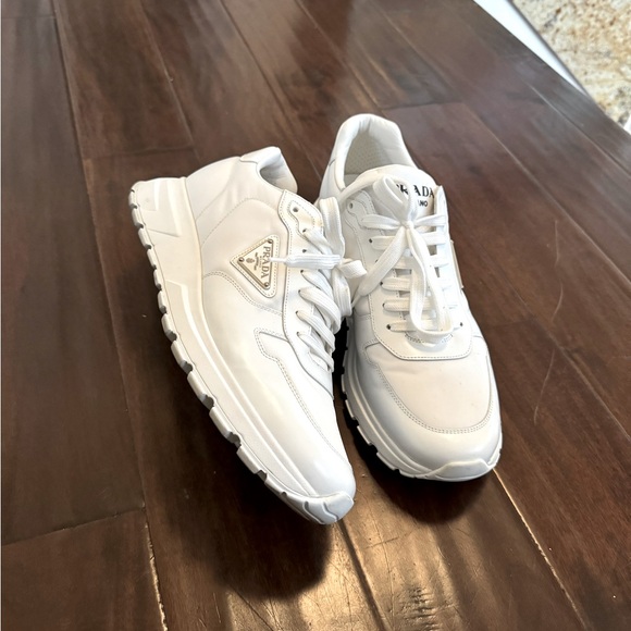 Prada prax 01 Re-Nylon and brushed leather sneakers Prada - Picture 1 of 8
